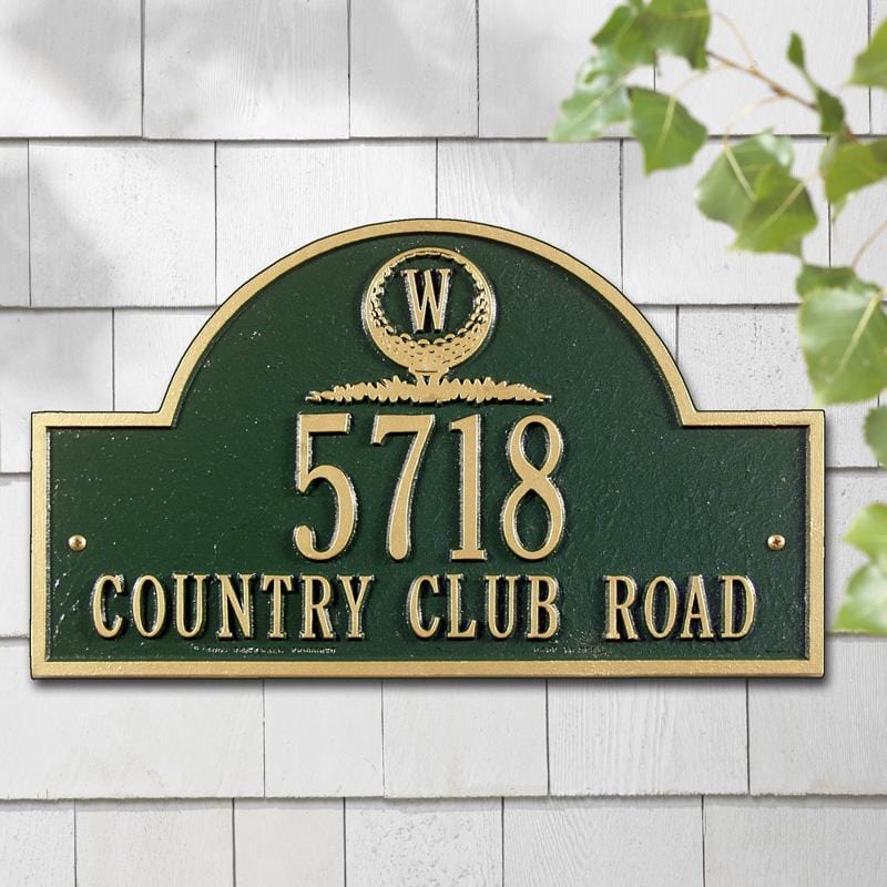 Whitehall Monogram Golf Arch Wall Plaque