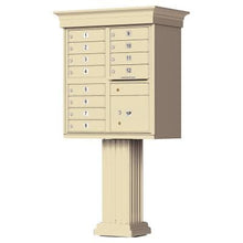 Load image into Gallery viewer, Auth Florence Cluster Boxes Vital 1570-12V - 12 Tenant Door, 1 Parcel Locker, Decorative Classic Style Cap Security CBU Cluster Mailbox (Pedestal Included)
