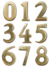 Load image into Gallery viewer, Imperial Mailbox Numbers Imperial #1 Number Plate with 2-inch brass numbers
