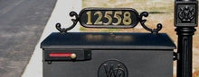 Load image into Gallery viewer, Carolina Mailboxes, Inc. Mailbox Numbers Imperial #1 Number Plate with 2-inch brass numbers
