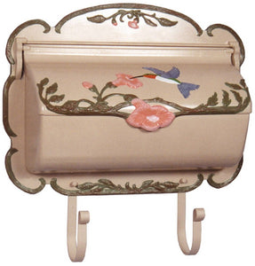 CMB Hummingbird Hand-Painted Horizontal Wall Mount Mailbox