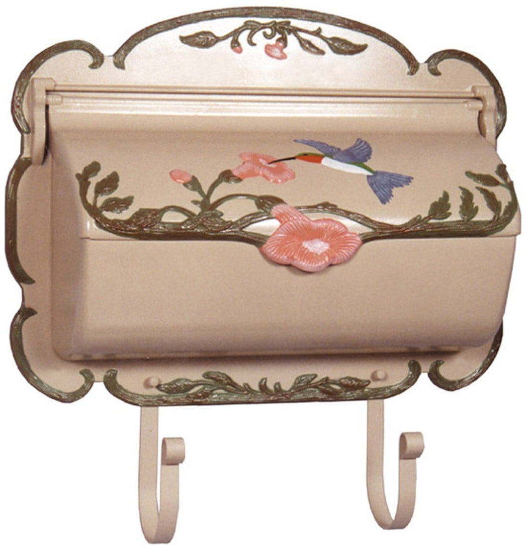 CMB Hummingbird Hand-Painted Horizontal Wall Mount Mailbox